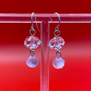 Cute Pink Dangle Earrings